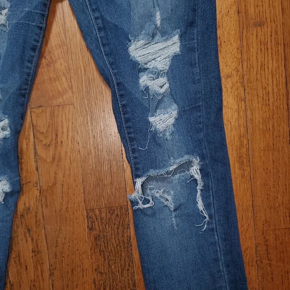 Flying Monkey Blue Skinny Jeans Distressed